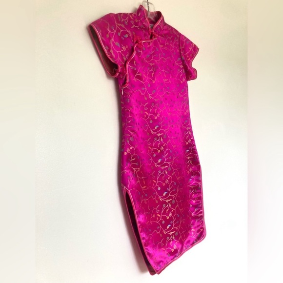 Chinese Dress in Hot Pink Qipao Cheongsam - Picture 2 of 9